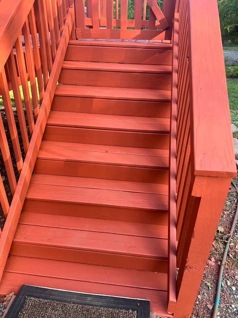Deck Stairs Painting